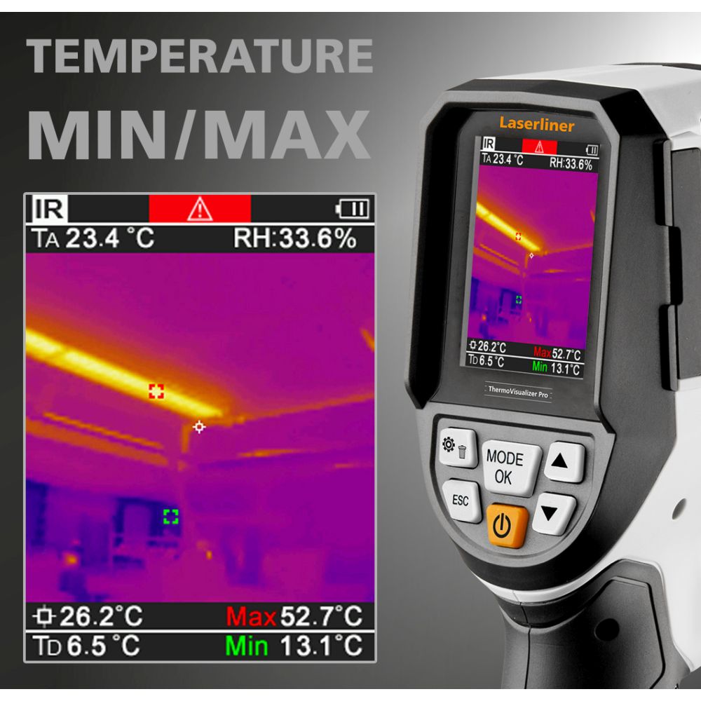 Laserliner Termalna Kamera Ručna ThermoVisualizer Pro 320 x 240 px – 082.078A - Slika 4