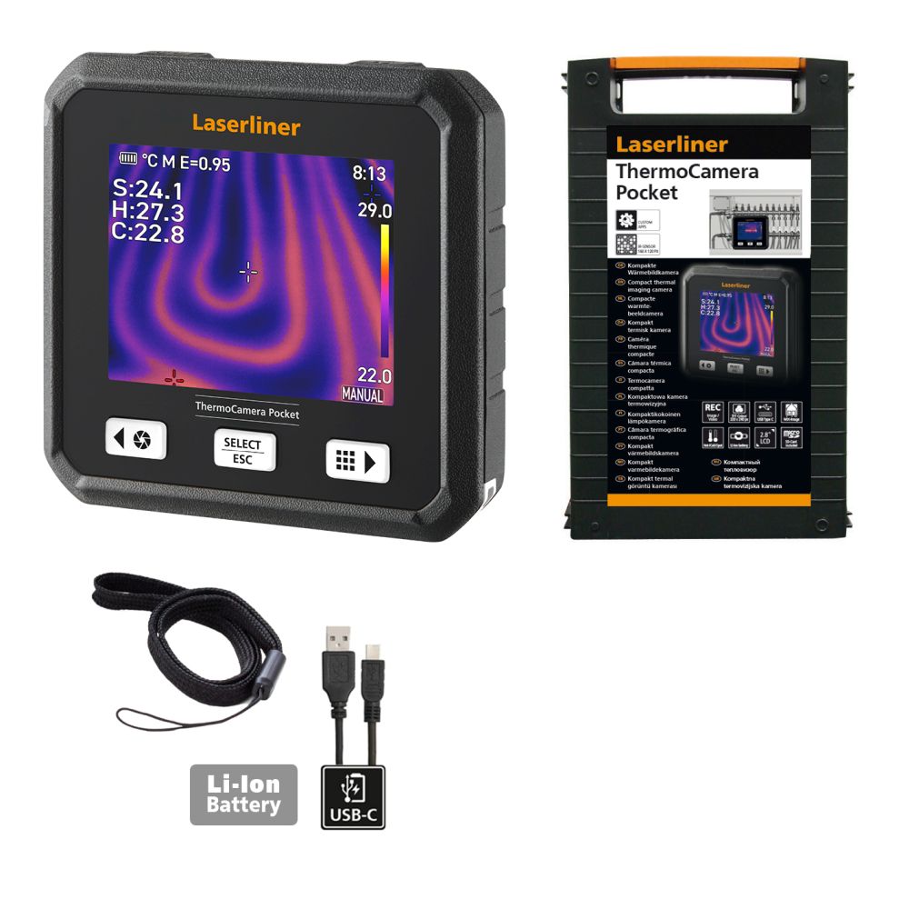 Laserliner Termalna Kamera Ručna ThermoCamera Pocket 320 x 240 px – 082.079A - Slika 5