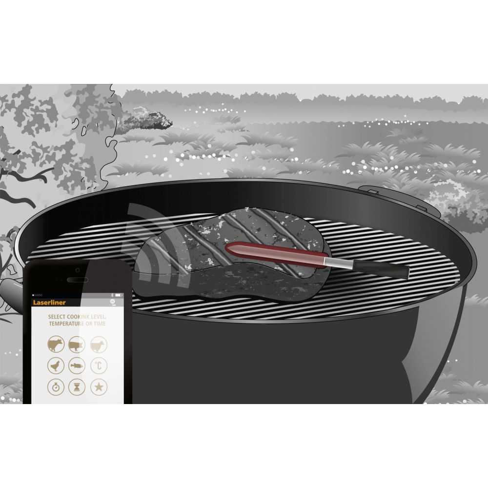 Laserliner Termometar Bežični Za Mjerenje Temperature Mesnih Jela ThermoControl Air – 082.425A - Slika 5