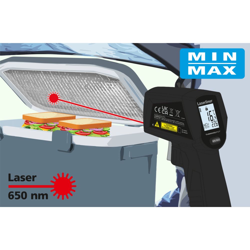 Laserliner Termometar Laserski BBQ ThermoSpot / -40°C ... 400°C – 082.441A - Slika 7