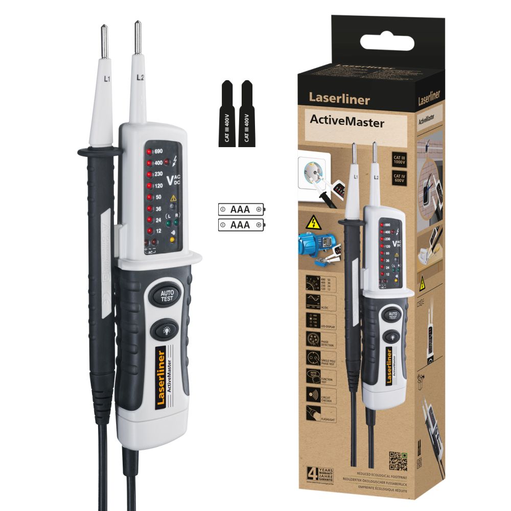 Laserliner Ispitivač Napona Duspol ActiveMaster 12 - 690V AC/DC – 083.021E - Slika 4