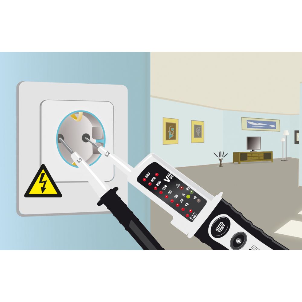 Laserliner Ispitivač Napona Duspol ActiveMaster 12 - 690V AC/DC – 083.021E - Slika 6