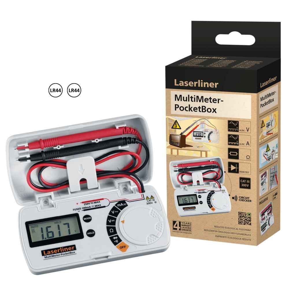 Laserliner Multimetar Digitalni MultiMeter-PocketBox CAT III 300V – 083.028E - Slika 6