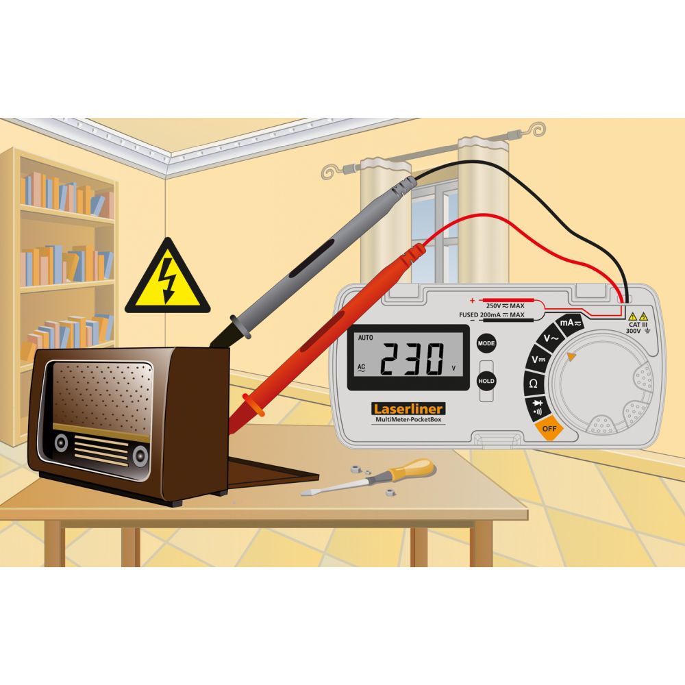Laserliner Multimetar Digitalni MultiMeter-PocketBox CAT III 300V – 083.028E - Slika 7