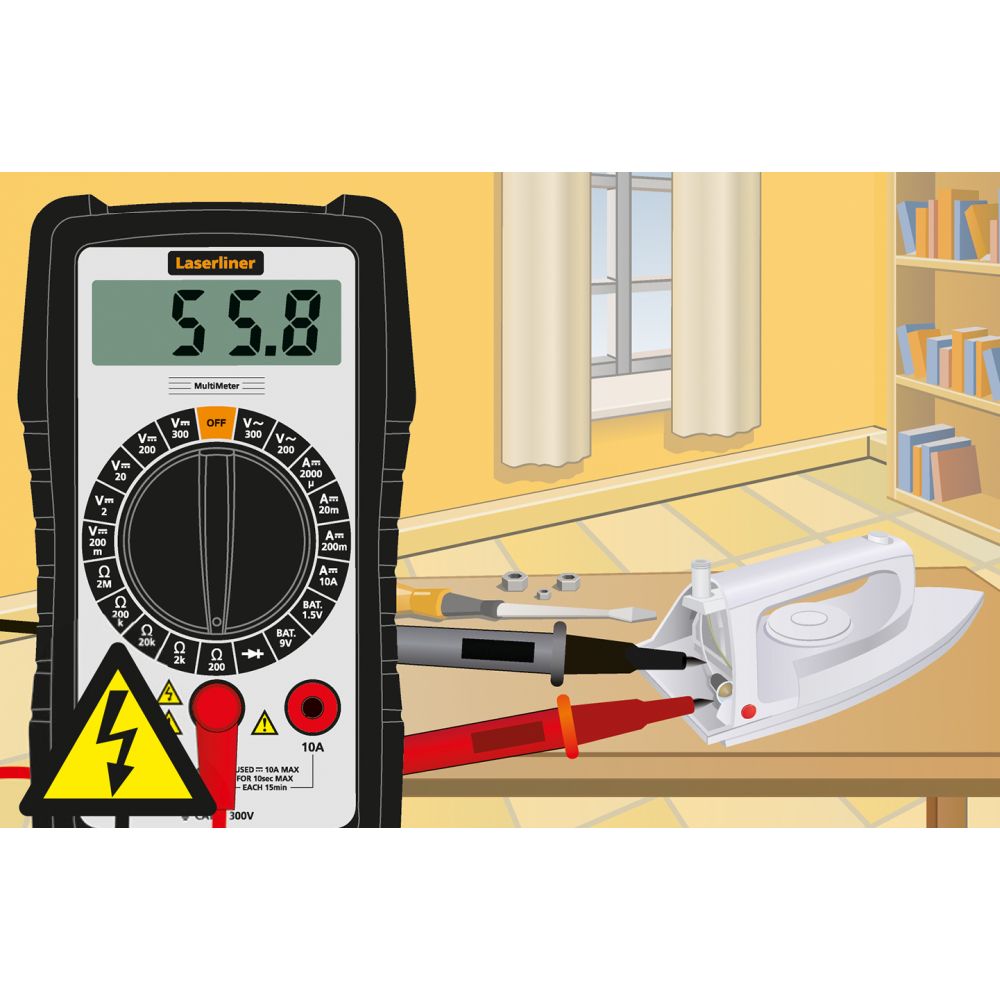Laserliner Multimetar Digitalni MultiMeter CAT III 300V – 083.031E - Slika 5