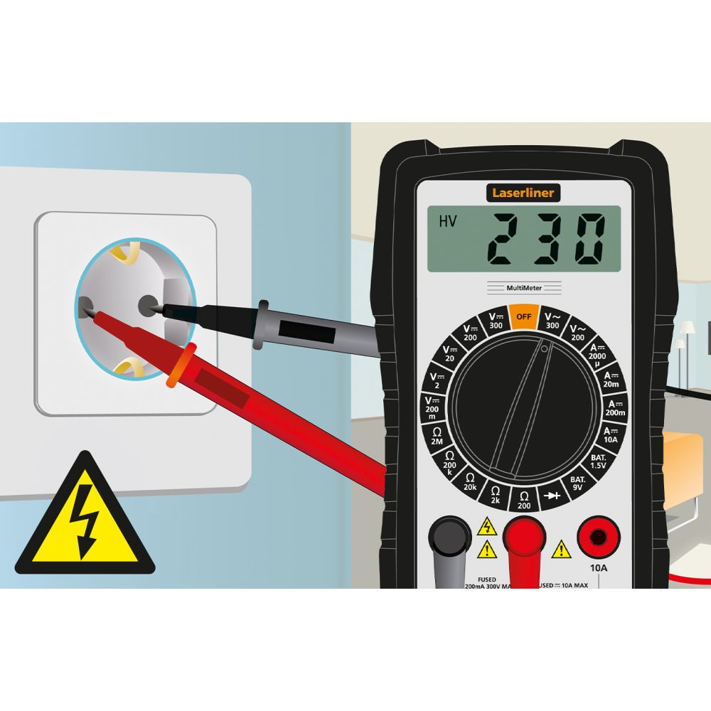Laserliner Multimetar Digitalni MultiMeter CAT III 300V – 083.031E - Slika 6