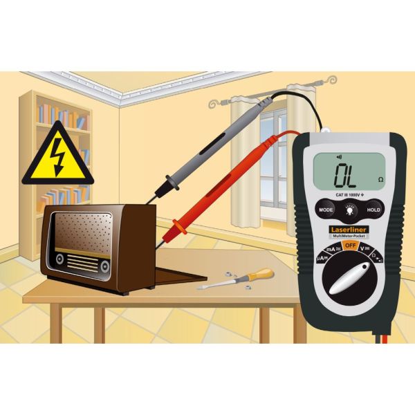 Laserliner Multimetar MultiMeter-Pocket CAT III 1000V – 083.032E - Slika 7