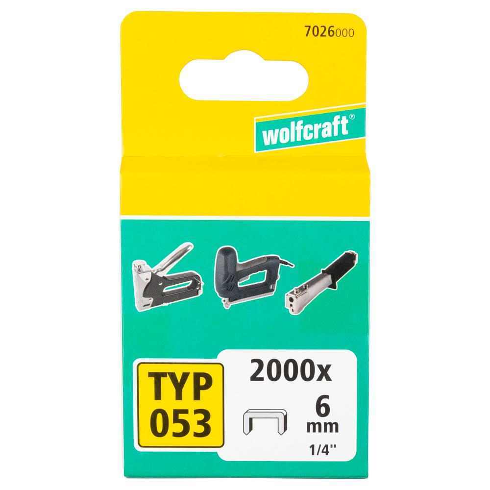 Wolfcraft Klamerica Široke Kaljeni Čelik Tip 053 - 6 mm / 2000 kom - 7026000 - Slika 5
