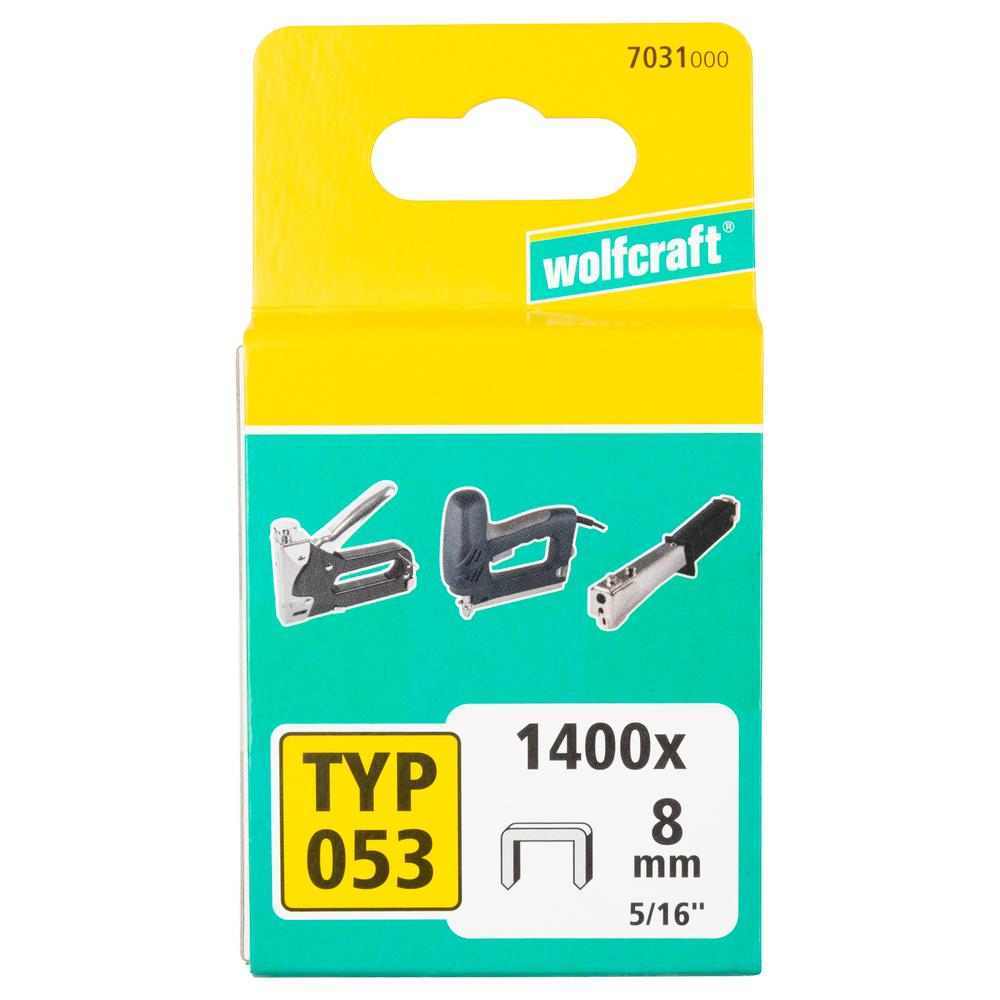 Wolfcraft Klamerica Široke Kaljeni Čelik Tip 053 - 8 mm / 1400 kom - 7031000 - Slika 5