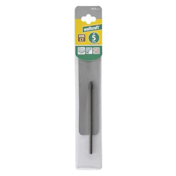 Wolfcraft Svrdlo Burgija Za Pločice i Staklo fi 5 / 90 mm - 7975010 - Slika 2