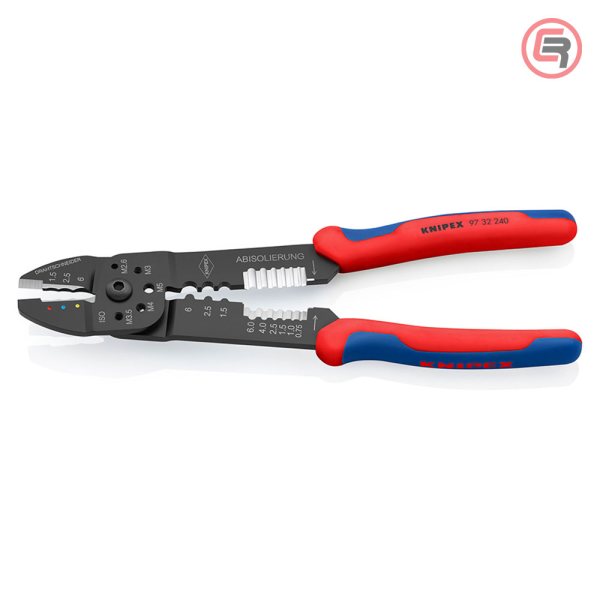 Knipex Kliješta Za Kabl Stopice Izolirane + Neizolirane 0,5 - 6,0 mm2 – 97 32 240 - Slika 2