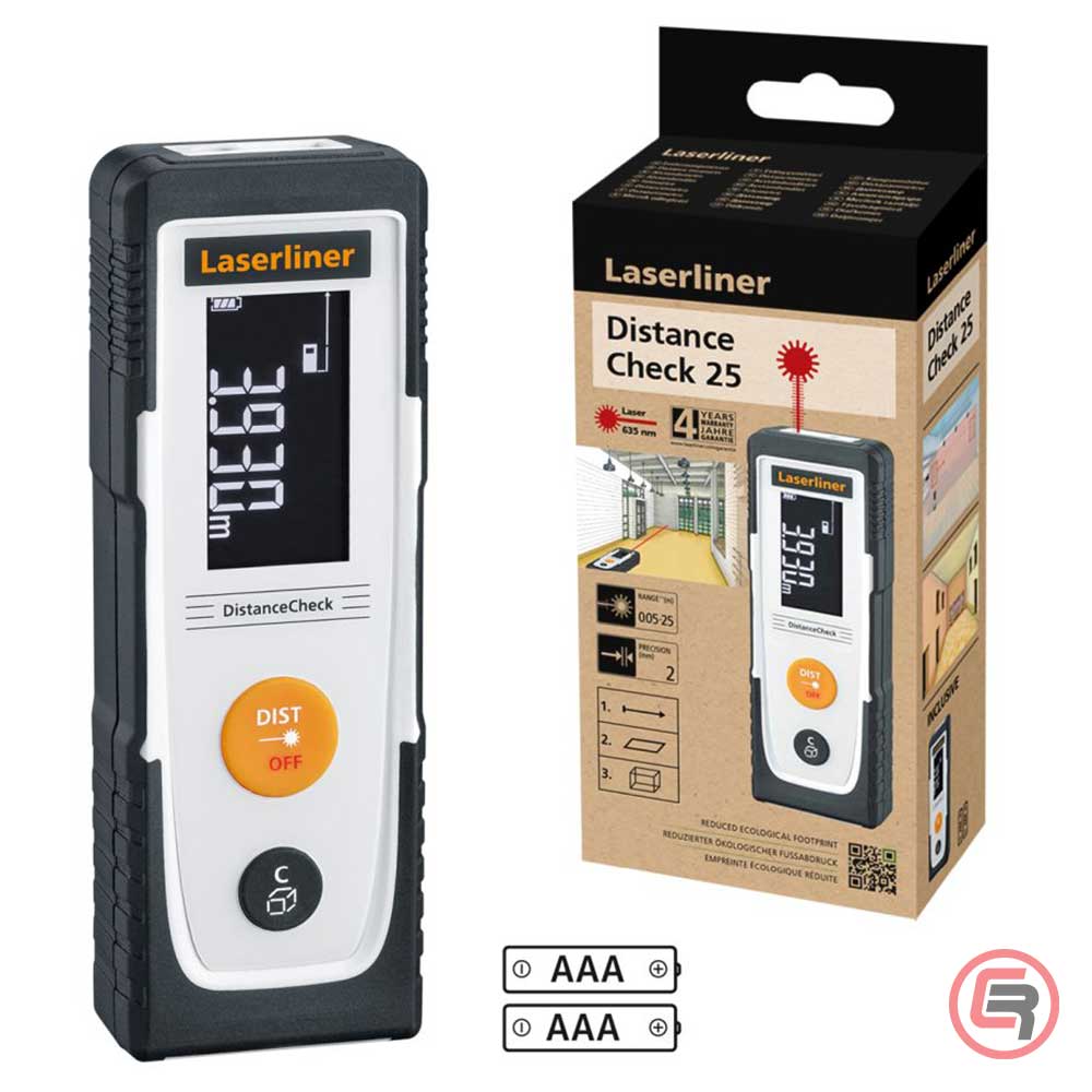 Laserliner Laserski Metar Daljinomjer DistanceCheck 25 / 0,05 - 25 m – 080.805E - Slika 4