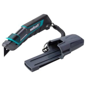 Wolfcraft Skalper Metalno Kučište Sa Trapeznom Oštricom 61 x 0,65 mm Pro Safety Sa Futrolom i Vezicom - 4292000