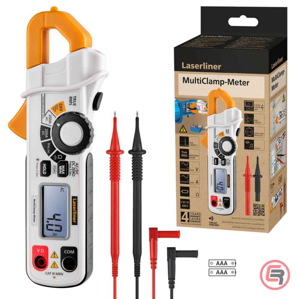 Laserliner Strujna Kliješta Multimetar Digitalni MultiClamp-Meter CAT III 600V TRUE RMS – 083.040A - Slika 5
