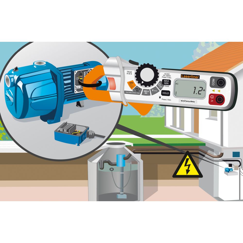 Laserliner Strujna Kliješta Multimetar Digitalni MultiClamp-Meter CAT III 600V TRUE RMS – 083.040A - Slika 6