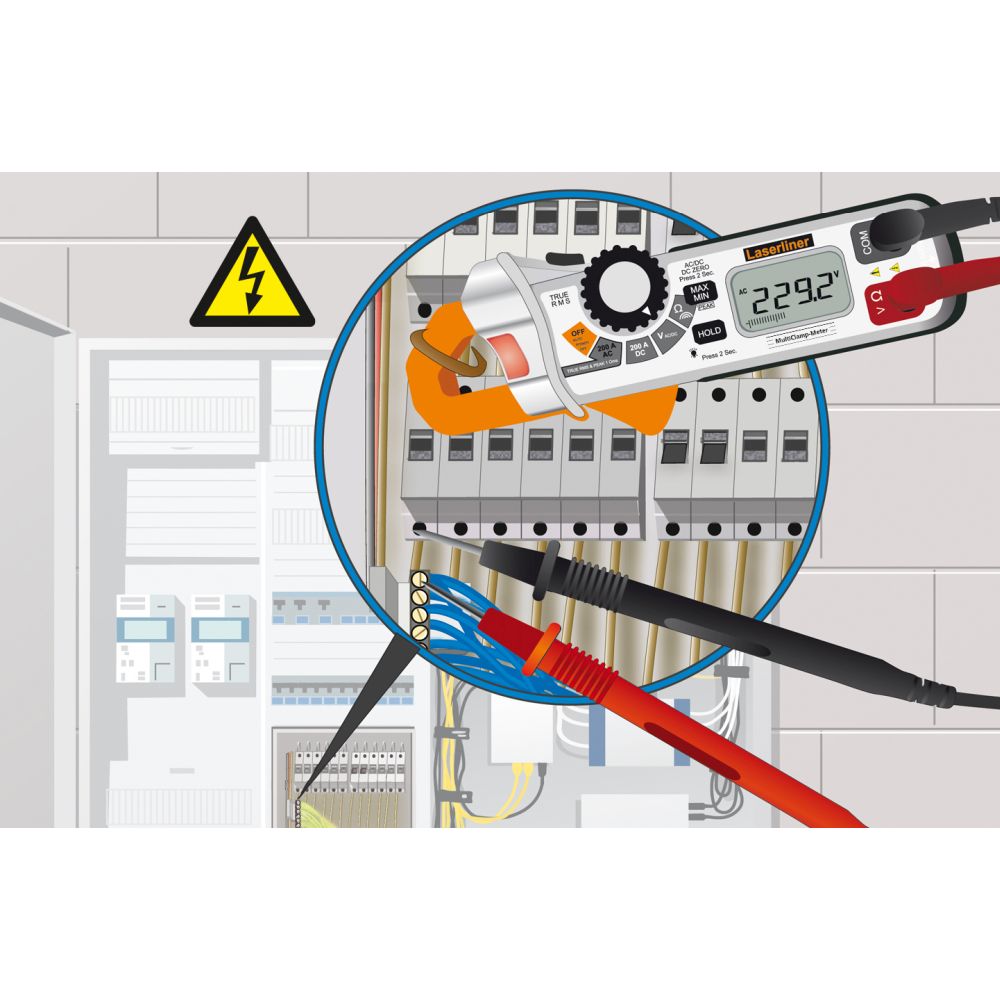 Laserliner Strujna Kliješta Multimetar Digitalni MultiClamp-Meter CAT III 600V TRUE RMS – 083.040A - Slika 7