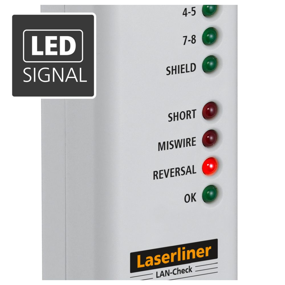 Laserliner Tester Mrežnih Kablova LAN-Check 083.064A - Slika 3