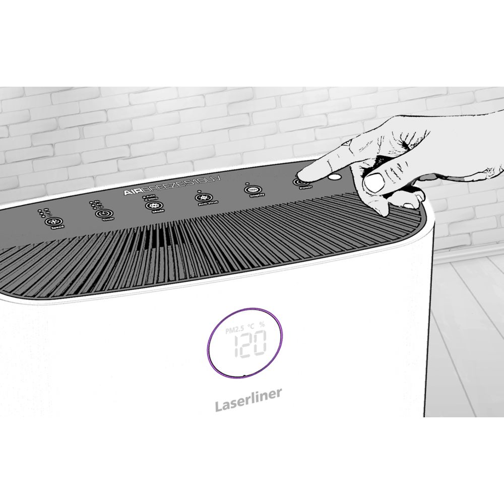 Laserliner Uređaj Za Pročišćavanje Zraka AirBreeze 510UV / Hepa 13 – 085.510A - Slika 12