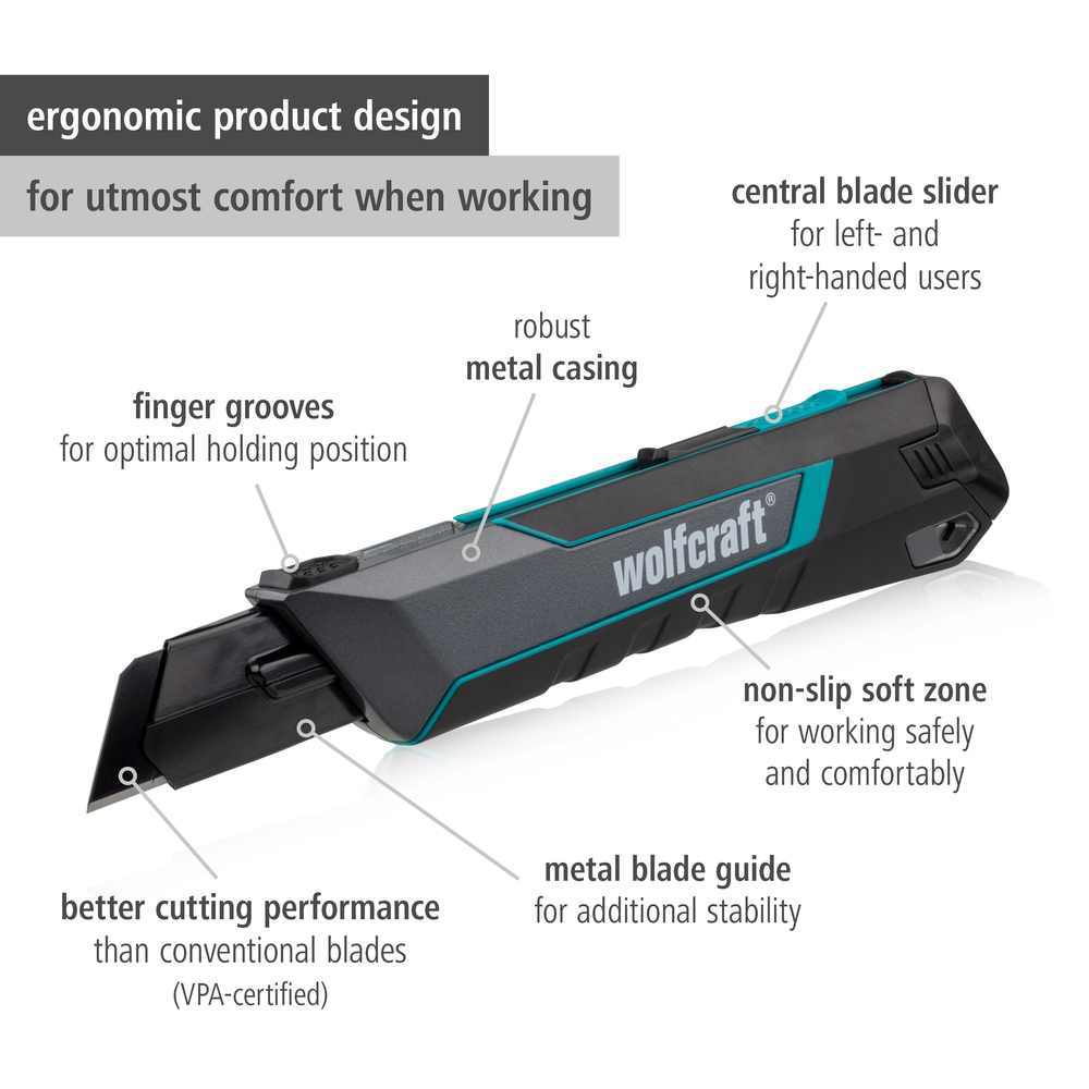 Wolfcraft Skalper Metalno Kučište Profesionalni 25 mm Pro Safety - 4291000 - Slika 7