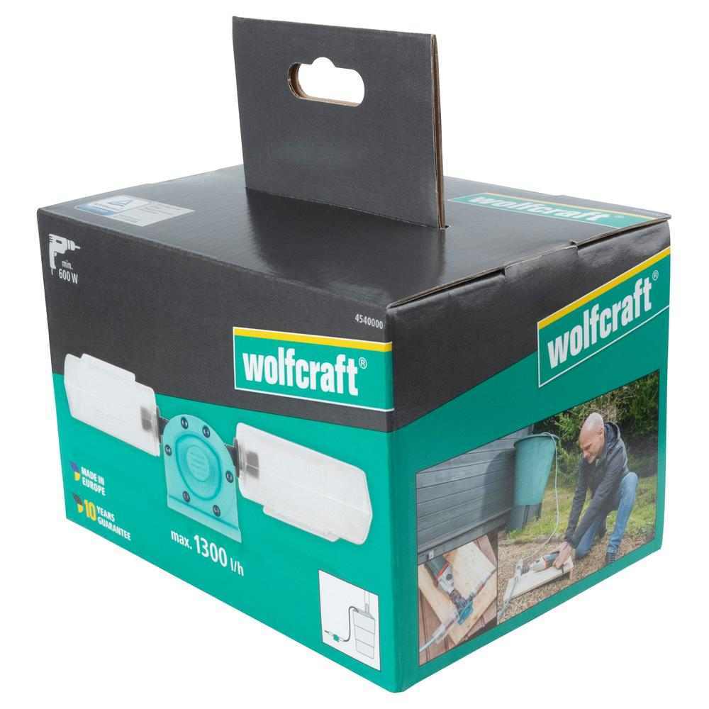 Wolfcraft Pumpa Pretočna Za Bušilicu Plastično Kućište SOLID 1300 l/h - 4540000 - Slika 11
