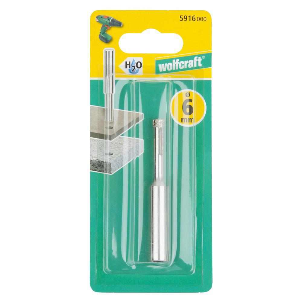 Wolfcraft Dijamantno Svrdlo Kruna "CERAMIC" 6 x 30 mm / Osovina 10 mm - 5916000 - Slika 5