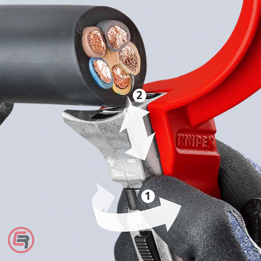 Knipex Skidač Izolacije i Plašta Kabla STX60 fi 30 - 60 mm - 16 45 220 - Slika 7