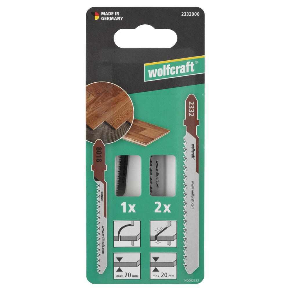 Wolfcraft Ubodne Pilice Za PARKET HSS / HCS Fini Ravni i Zakrivljeni Rez / 3 kom - 2332000 - Slika 5
