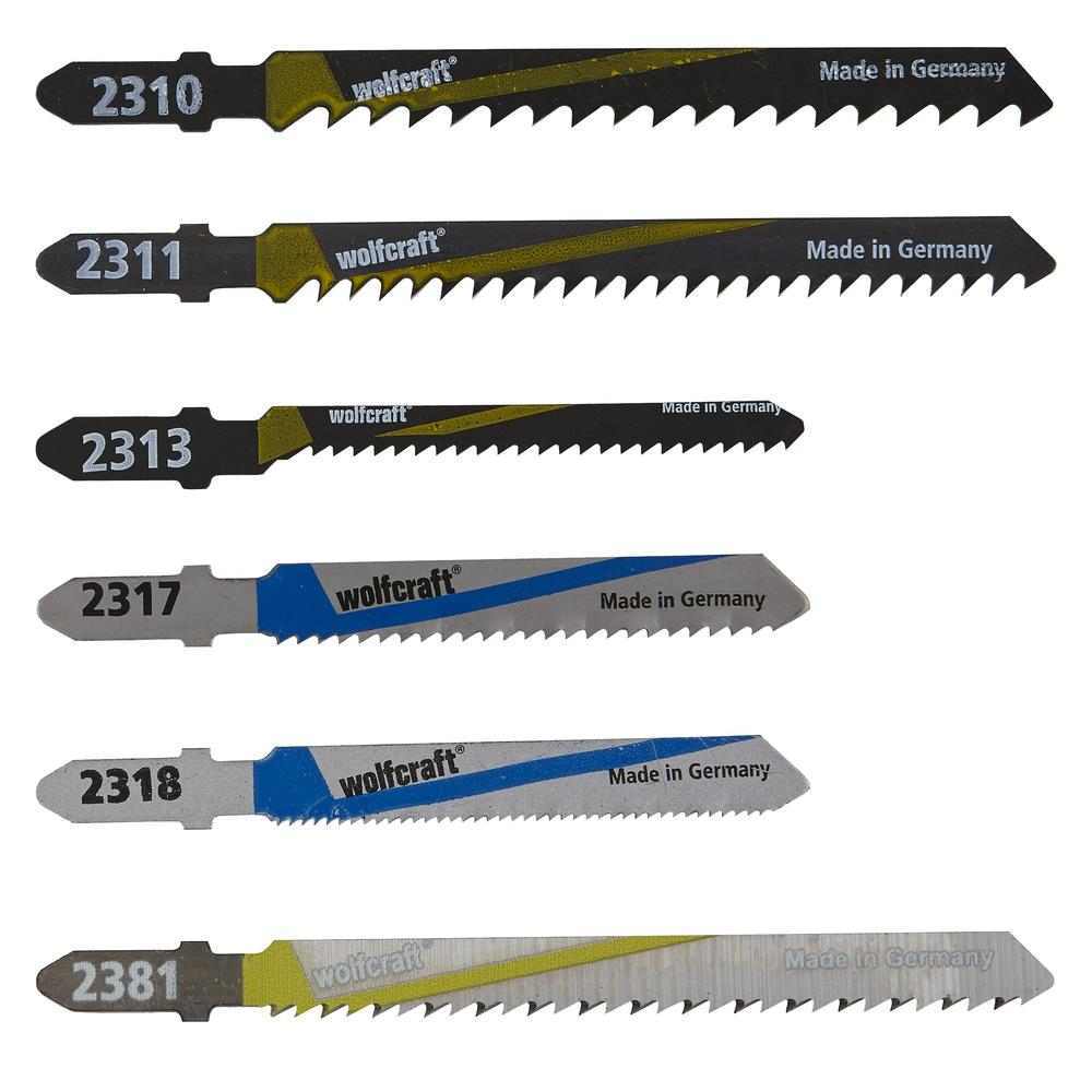 Wolfcraft Ubodne Pilice Za Drvo, Metal i PVC, T-Prihvat, PVC Kutija / 10 kom – 2358000