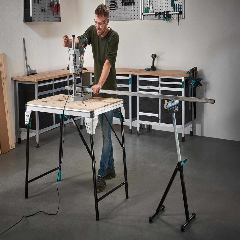 Wolfcraft Stalak Višenamjenski Sa Valjkom 640 – 1.000 mm – 6119973 - Slika 5