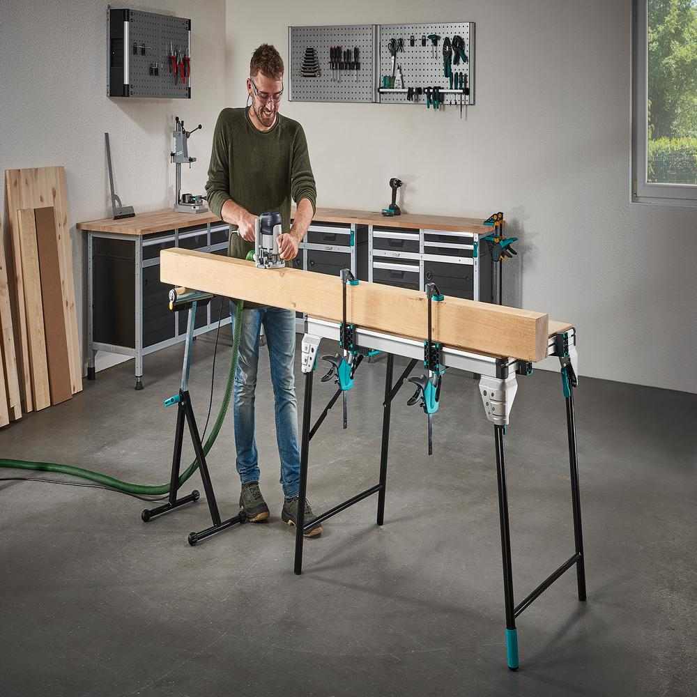 Wolfcraft Stalak Višenamjenski Sa Valjkom 640 – 1.000 mm – 6119973 - Slika 6