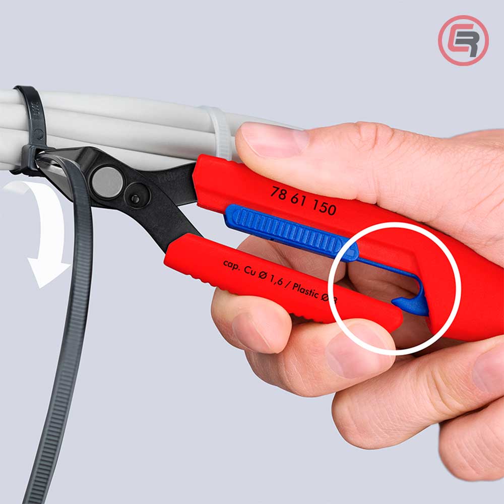 Knipex Kliješta Sječice Elektroničarska "Slim Knips" 150 mm Sa Plastičnom Futrolom – 78 61 150 V01 - Slika 7