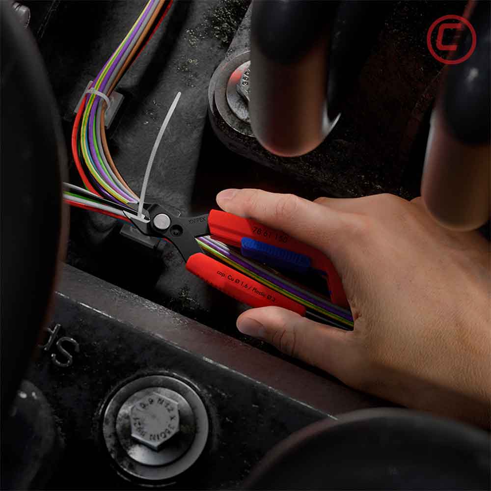 Knipex Kliješta Sječice Elektroničarska "Slim Knips" 150 mm Sa Plastičnom Futrolom – 78 61 150 V01 - Slika 6