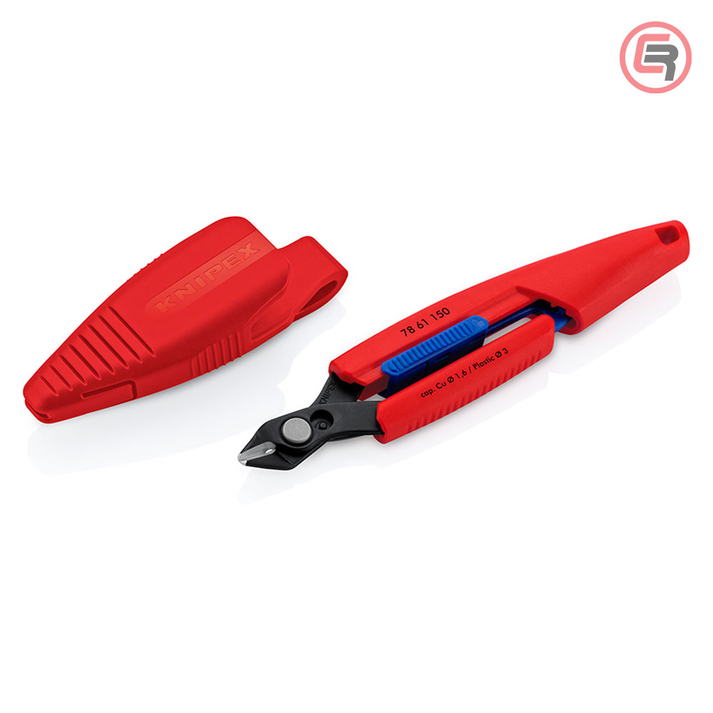 Knipex Kliješta Sječice Elektroničarska "Slim Knips" 150 mm Sa Plastičnom Futrolom – 78 61 150 V01 - Slika 2