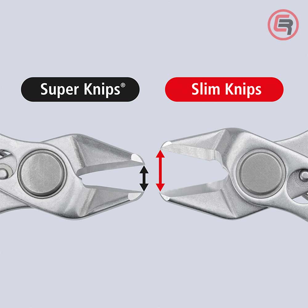 Knipex Kliješta Sječice Elektroničarska "Slim Knips" 150 mm Sa Plastičnom Futrolom – 78 03 150 V01 - Slika 4