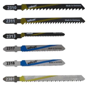 Wolfcraft Ubodne Pilice Za Drvo, Metal i PVC, T-Prihvat, PVC Kutija / 10 kom – 2358000