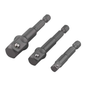 Wolfcraft Set Adaptera Nasadnog Ključa 1/4" Za Bušilicu 1/4", 3/8" i 1/2" / 3 dijelni – 8797000