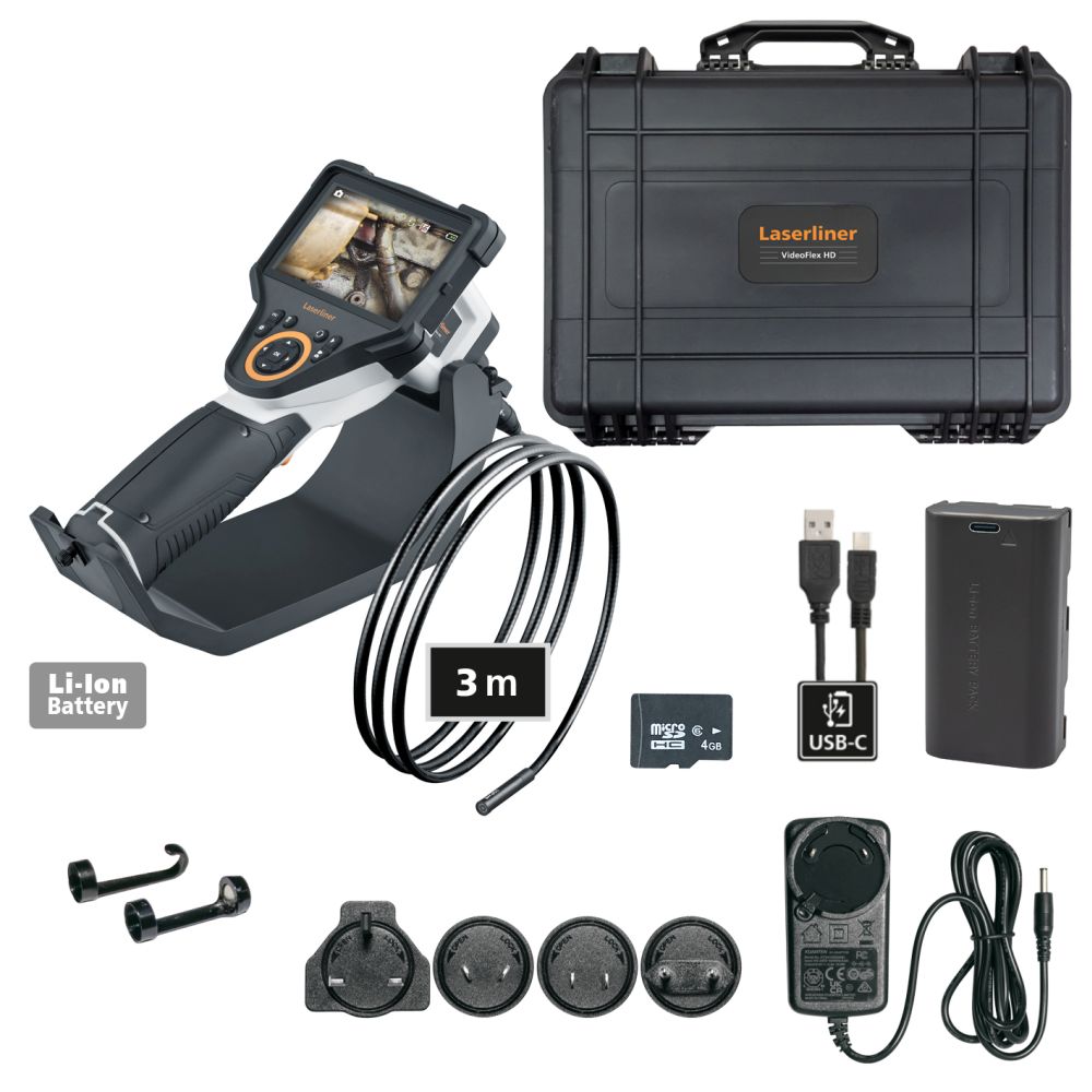Laserliner Endoskop VideoFlex HD Duo, 5" TFT display / 7.9mm / 3m / 4GB – 082.280A - Slika 9
