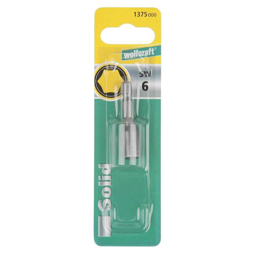 Wolfcraft Bit Nastavak Ključ Nasadni 6 mm Magnetni – 1375000 - Slika 2