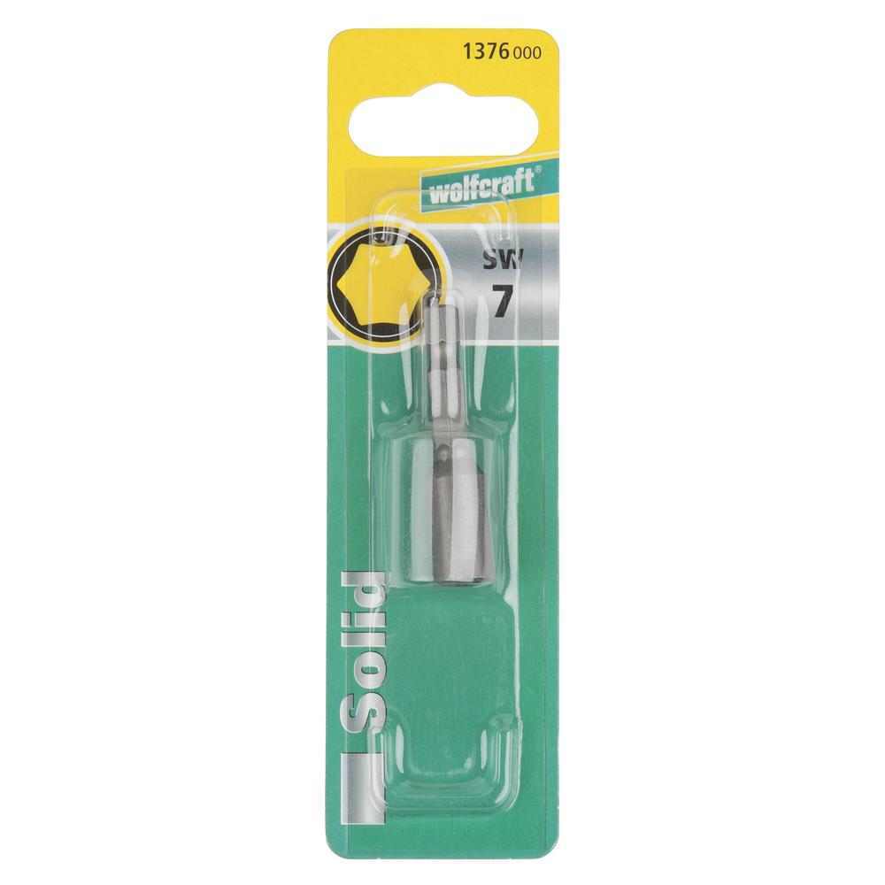 Wolfcraft Bit Nastavak Ključ Nasadni 7 mm Magnetni – 1376000 - Slika 2