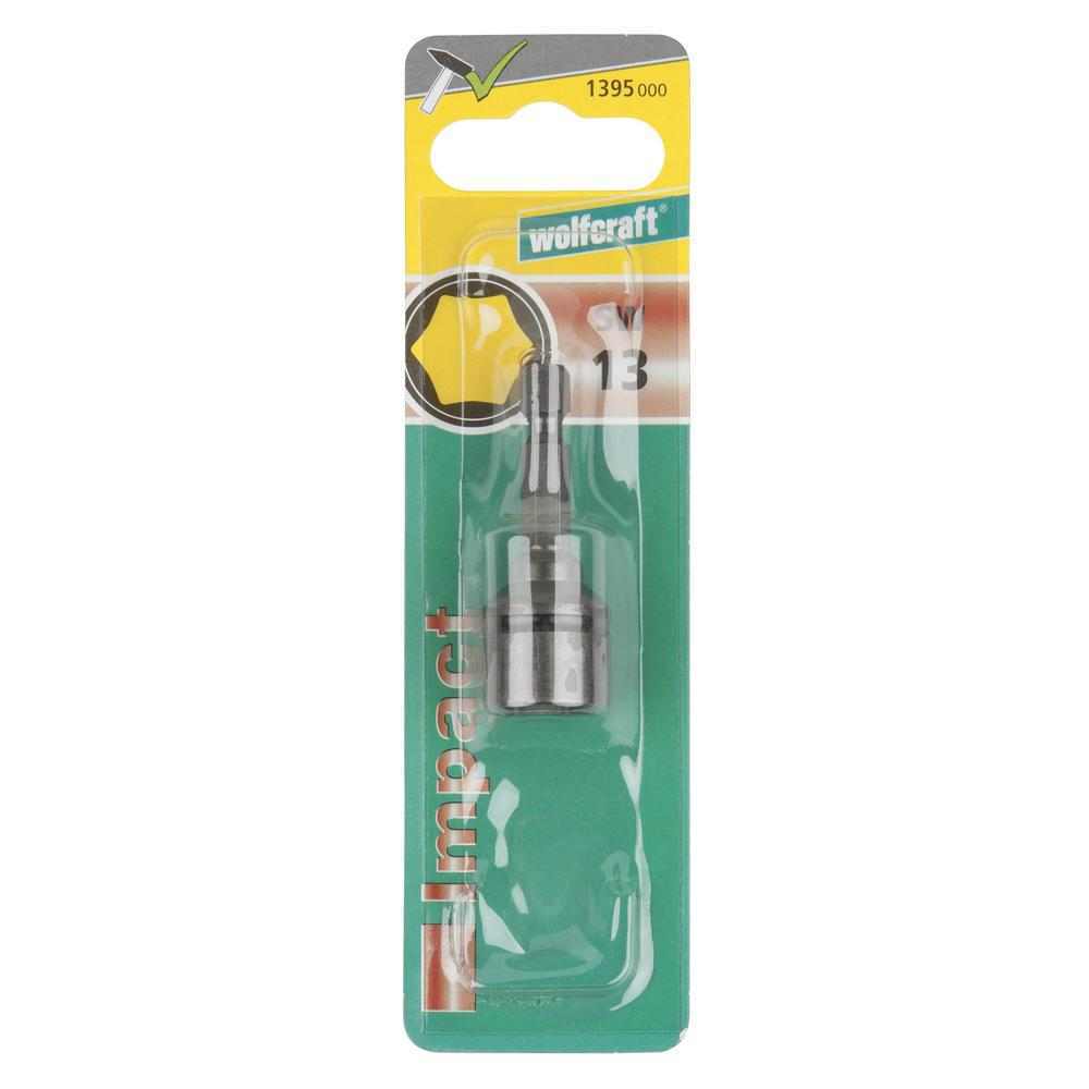Wolfcraft Bit Nastavak Ključ Nasadni 13 / 50 mm Magnetni Udarni – 1395000 - Slika 2