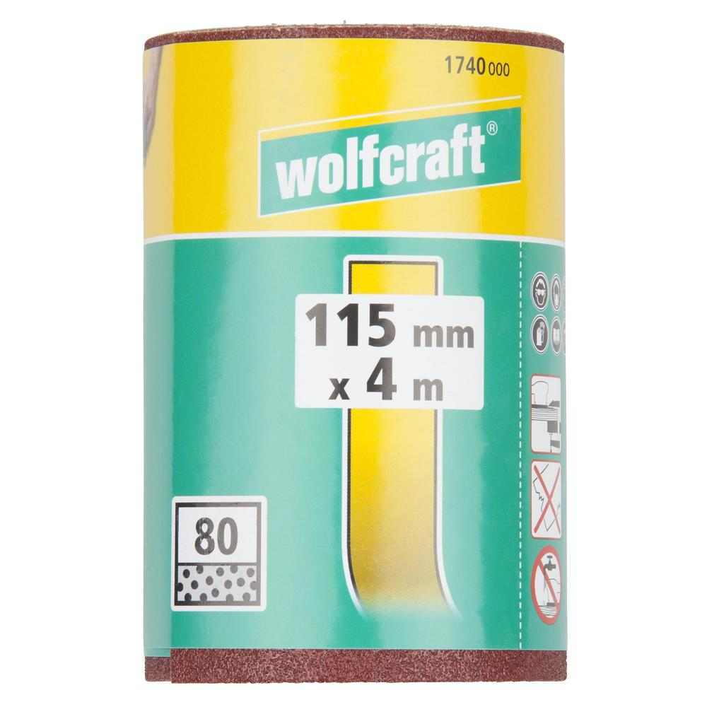 Wolfcraft Papir Brusni Velur Rolna 4 m x 115 mm GR. 80 Drvo / Metal – 1740000 - Slika 7