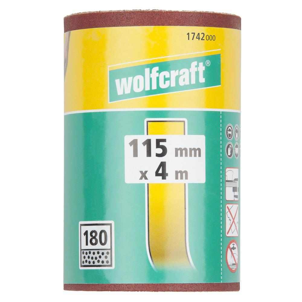 Wolfcraft Papir Brusni Velur Rolna 4 m x 115 mm GR. 180 Drvo / Metal – 1742000 - Slika 7