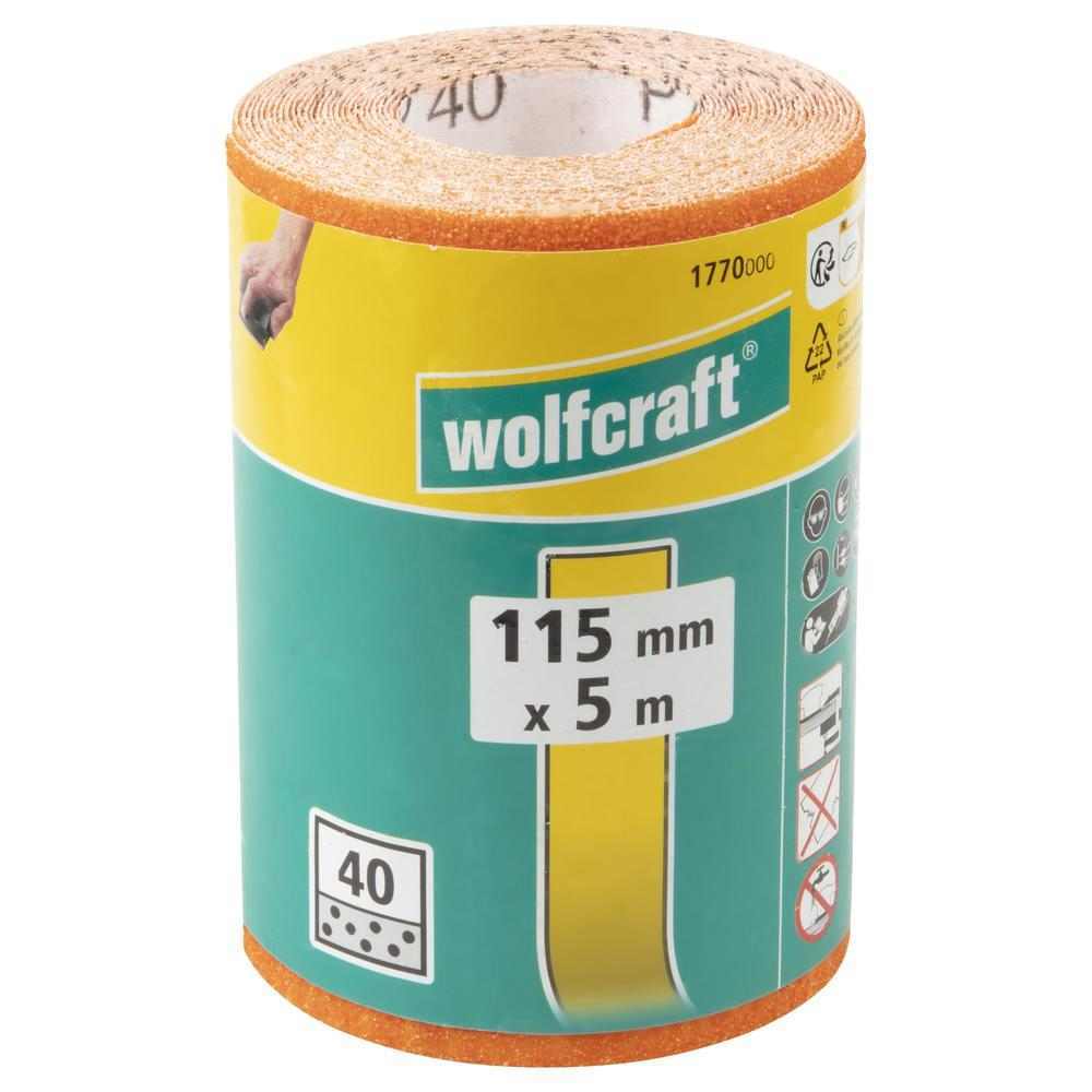 Wolfcraft Papir Brusni Rolna 5 m x 115 mm GR. 40 Drvo / Metal – 1770000 - Slika 7