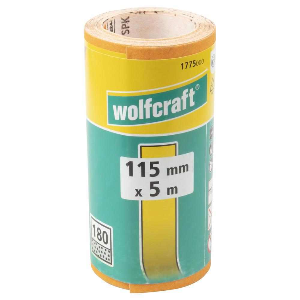 Wolfcraft Papir Brusni Rolna 5 m x 115 mm GR. 180 Drvo / Metal – 1775000 - Slika 7