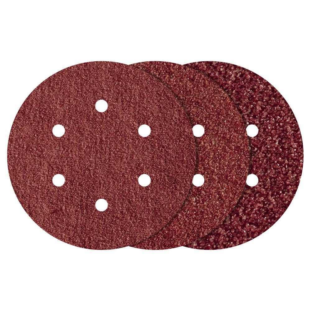 Wolfcraft Papir Brusni Čičak fi 150 mm Set GR. 60, 120, 240 Drvo / Metal / 12 dijelni – 1838000