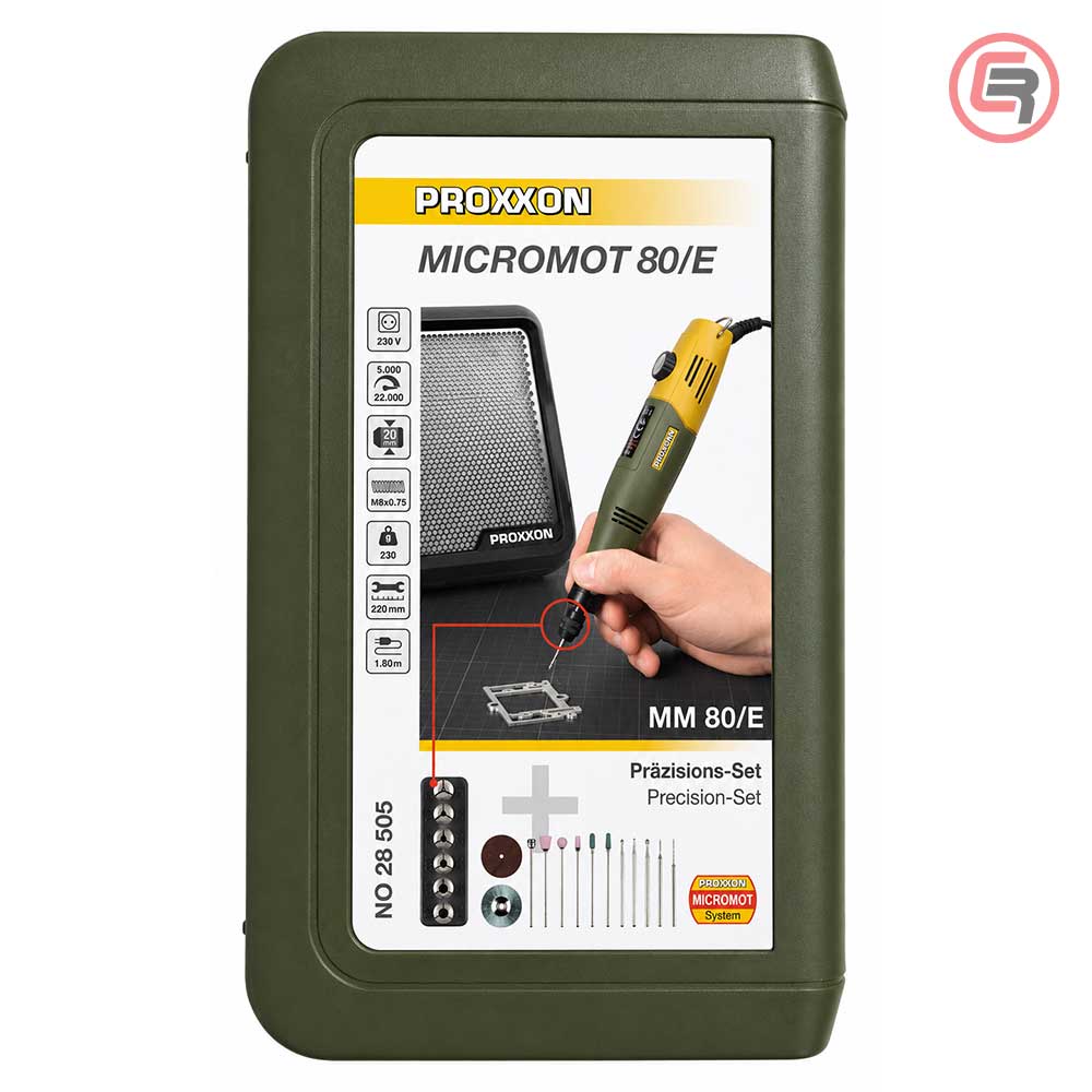 Proxxon Bušilica - Brusilica Micromot 80/E U Setu Sa Priborom 230V Stezne Čeljusti – 28505 - Slika 2