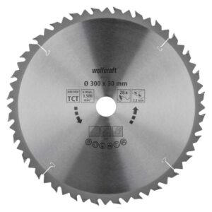 Wolfcraft List Kružne Pile 300 x 3,2 x 30 mm / Z=28 TCT (brzi, grubi rezovi) Za Stolne Kružne Pile – 6741000