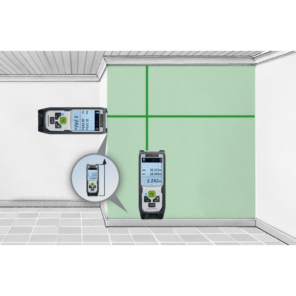 Laserliner Laserski Metar Daljinomjer LaserRange-Master Gi7 Pro / 0,05 – 70 m – 080.847A - Slika 13