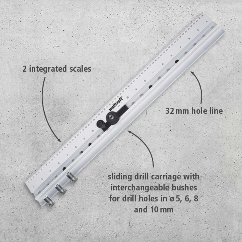 Wolfcraft Šablon Za Tiplanje ALU 87 x 670 x 50 mm - 4650000 - Slika 4