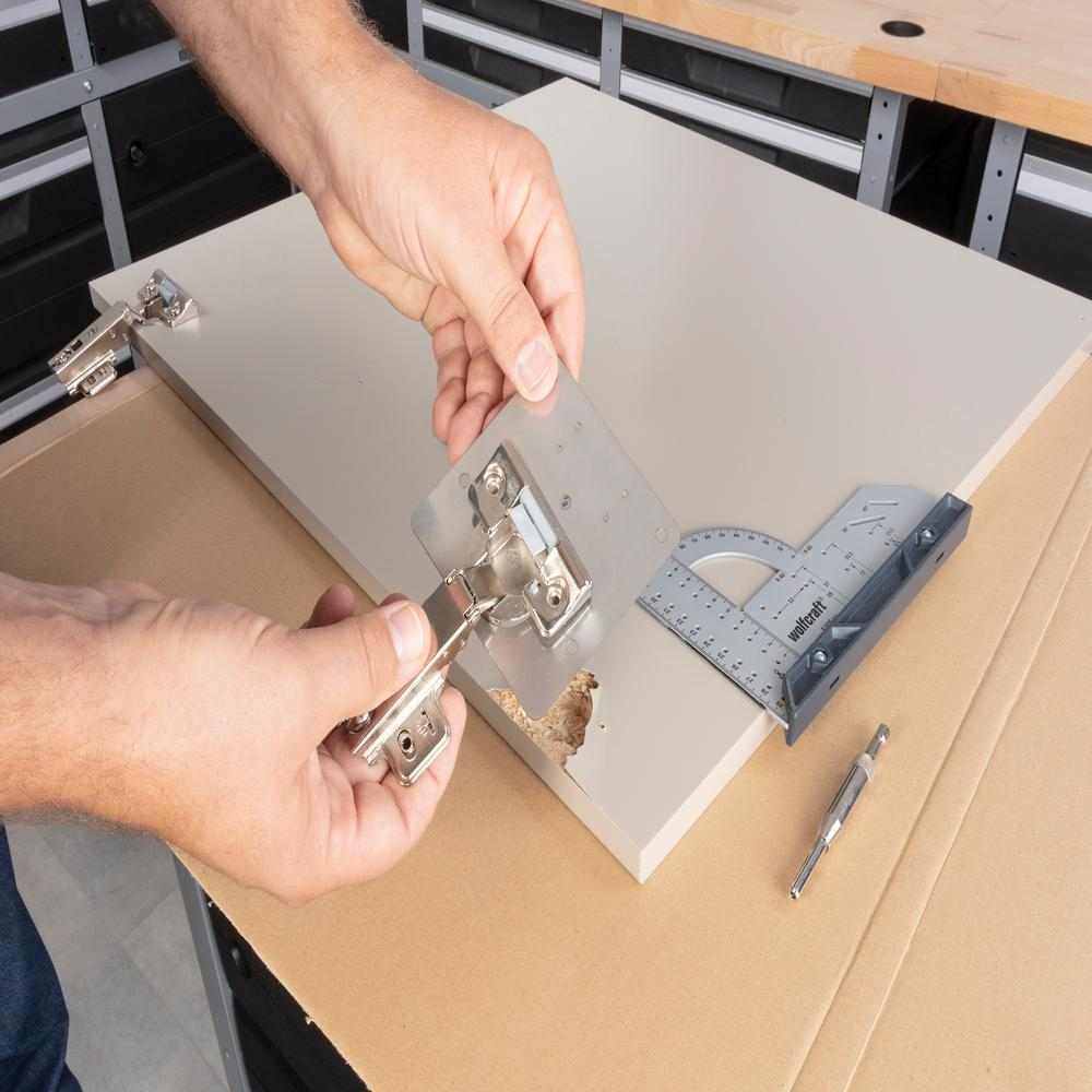 Wolfcraft Set Za Popravak Šarki Vrata Namještaja - Strana Vrata / 17 dijelni - 4658000 - Slika 7